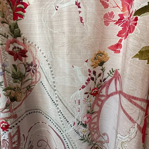 Camilla Franks O/S Crystal Embellished Silk Kaftan Beaded Dress PinksNEW—SOLD - Picture 12 of 16